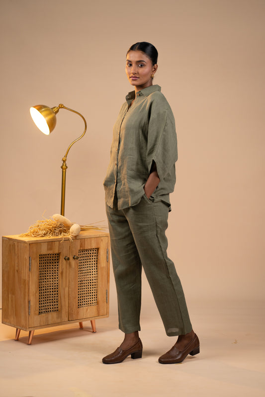 Olive Linen co ord set