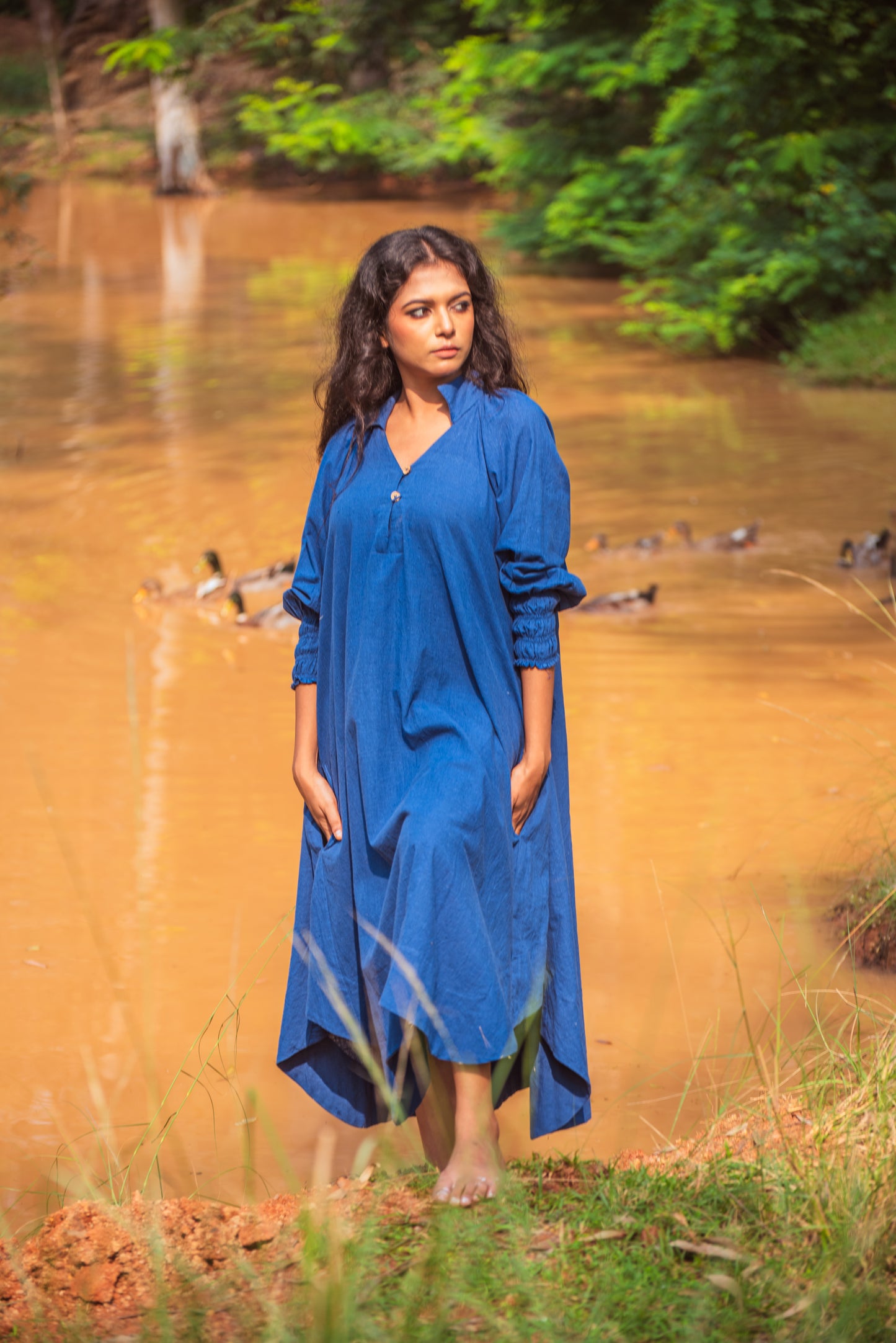 Indigo O/s dress