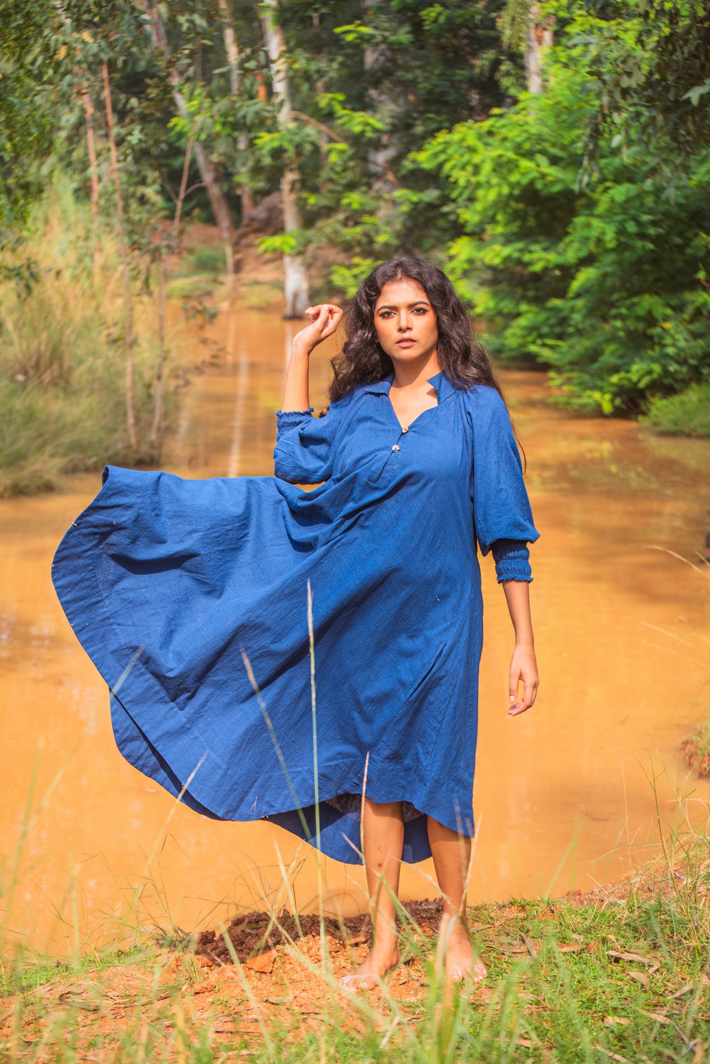 Indigo O/s dress