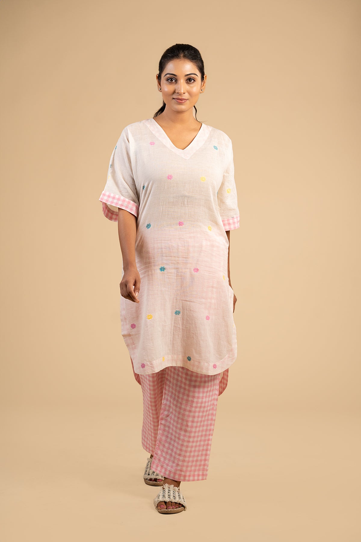 Multi colour buta jamdani co ord set