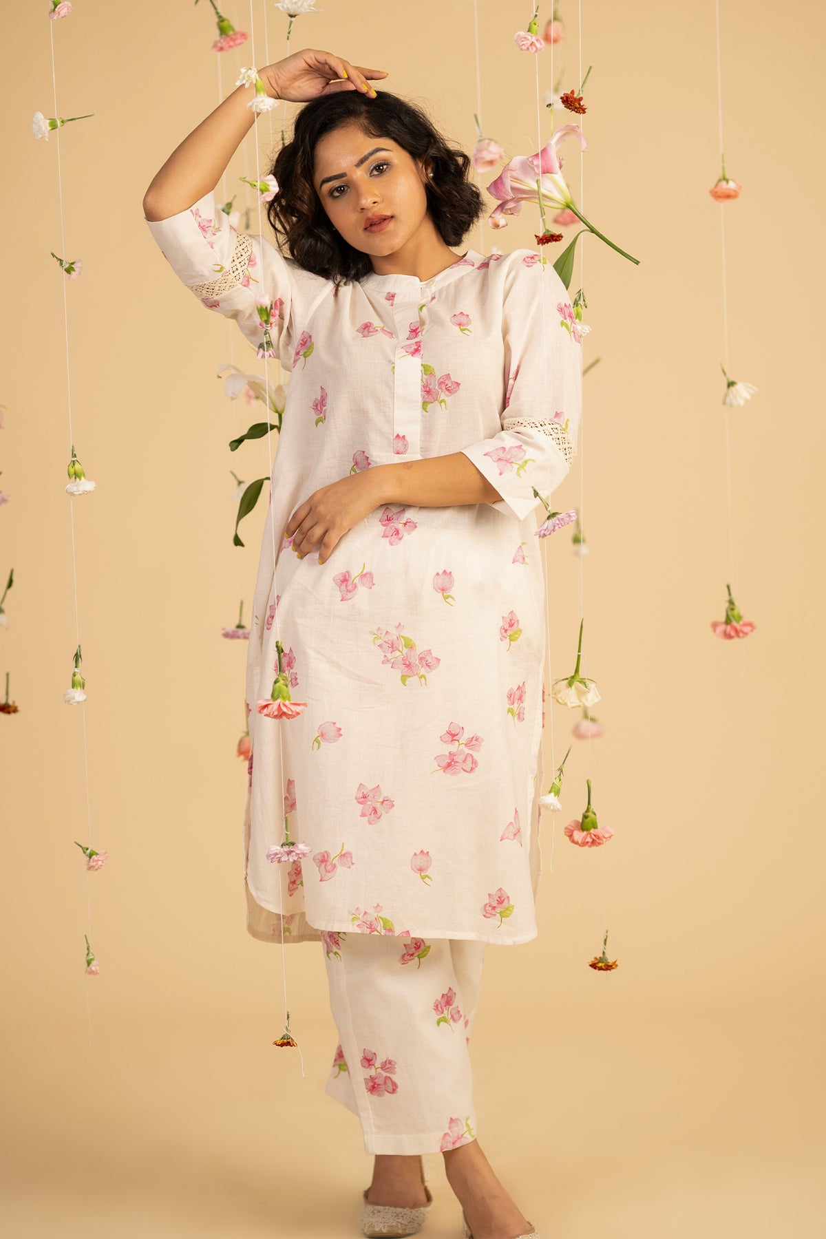 Bougainville off white kurta set