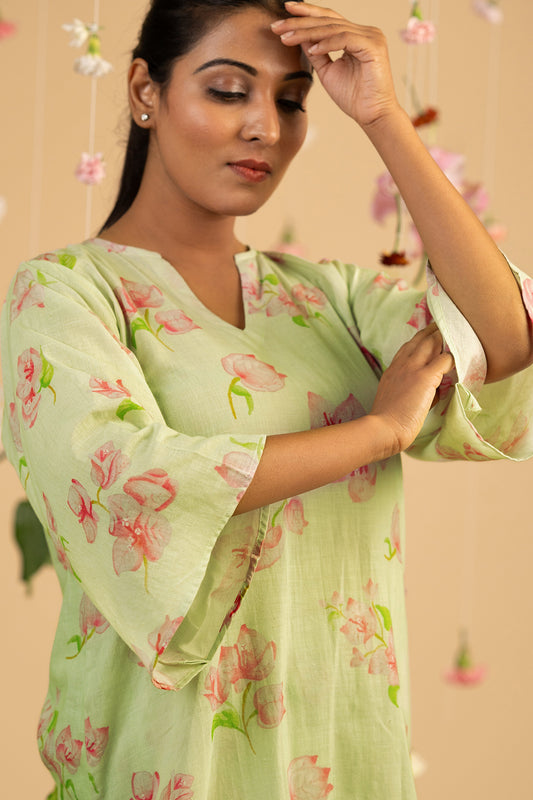 Sage Green Bougainville Kurta Set
