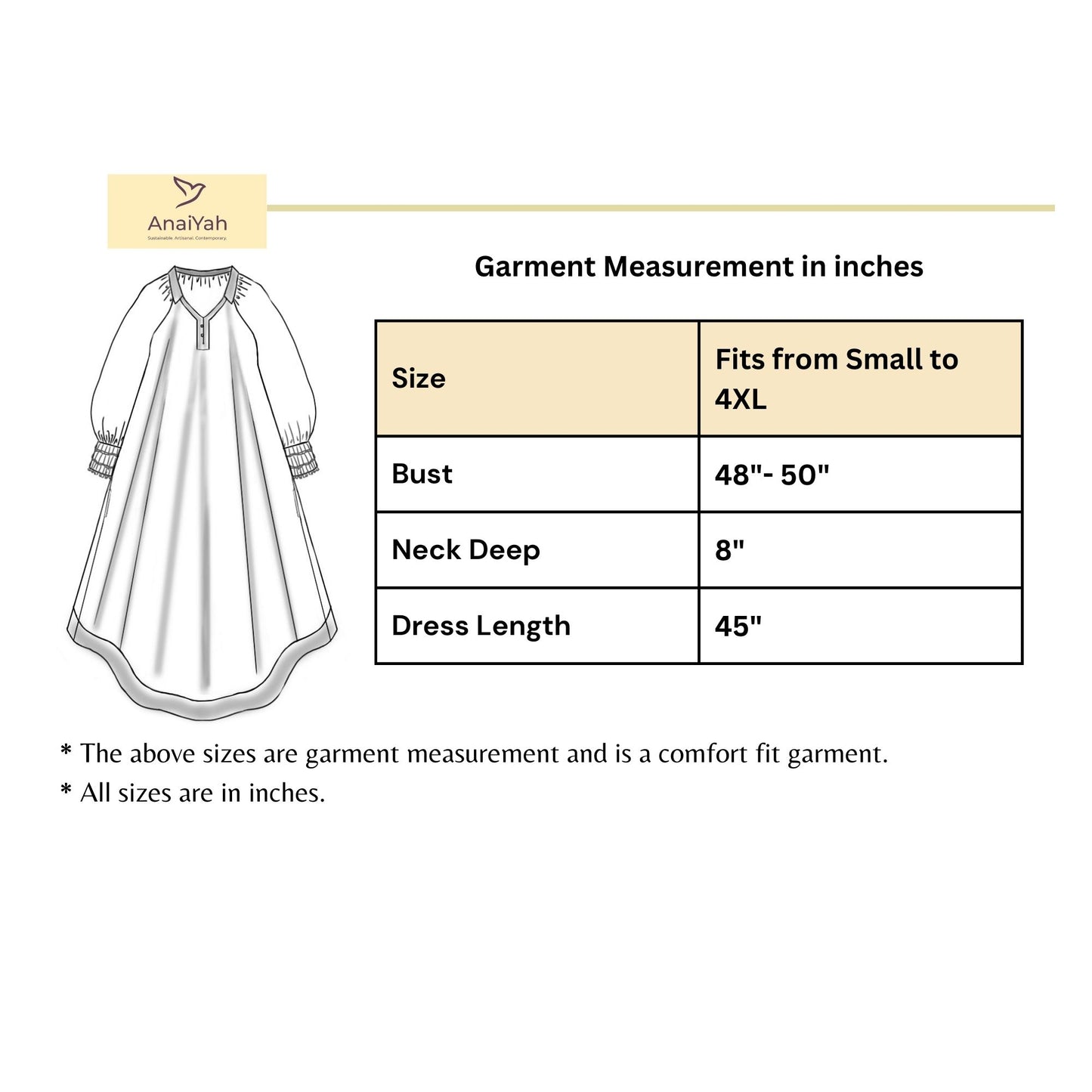 Indigo O/s dress