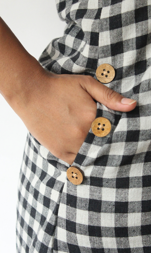 Nysa Kotpad Dress with Ikat yoke