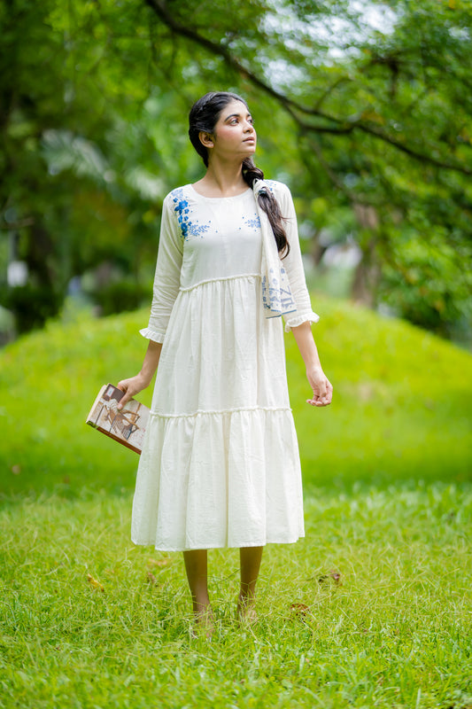 Kakoli Floral Embroidered Dress