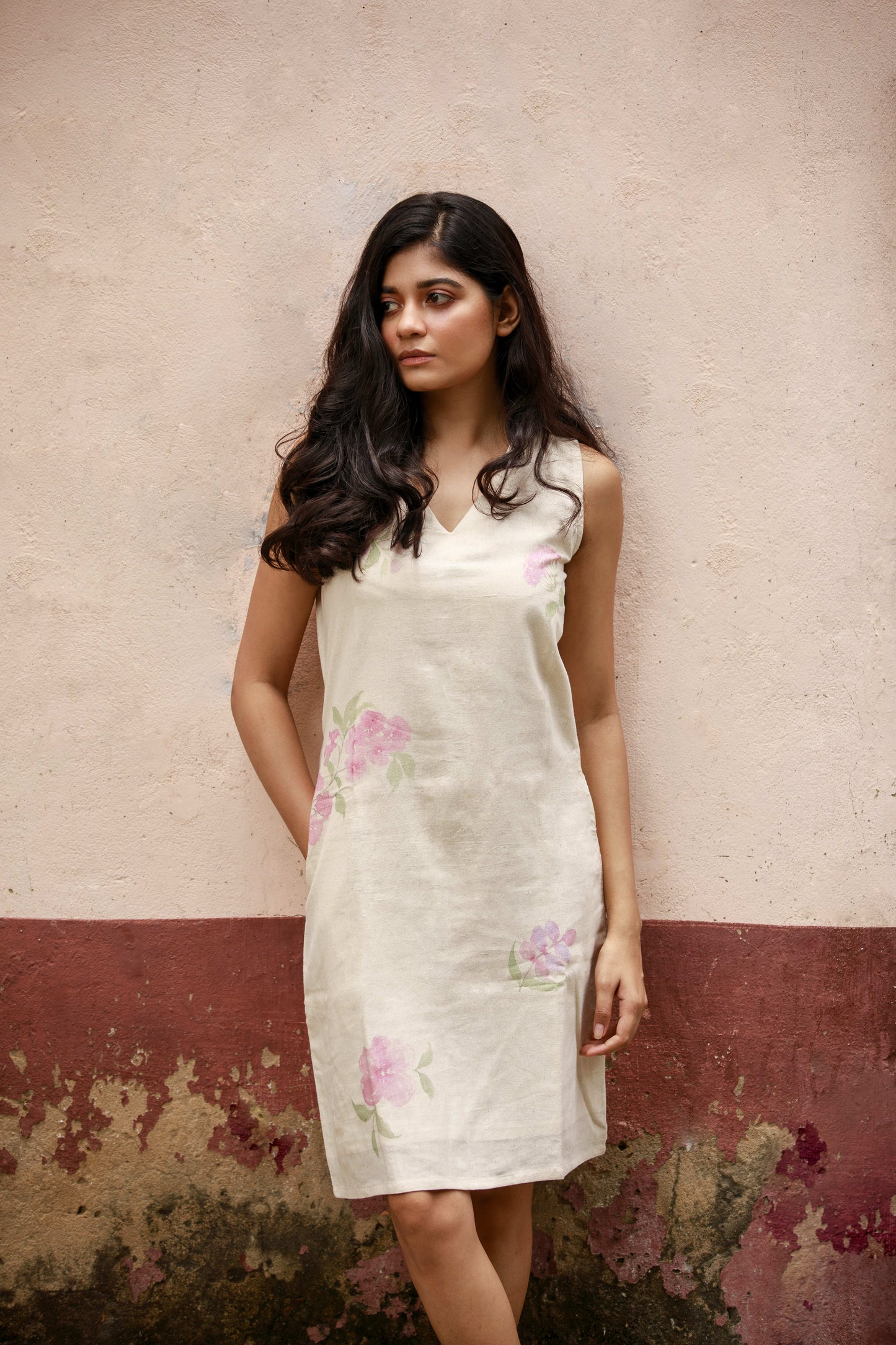Tabeluia Rosea Hand Painted Dress