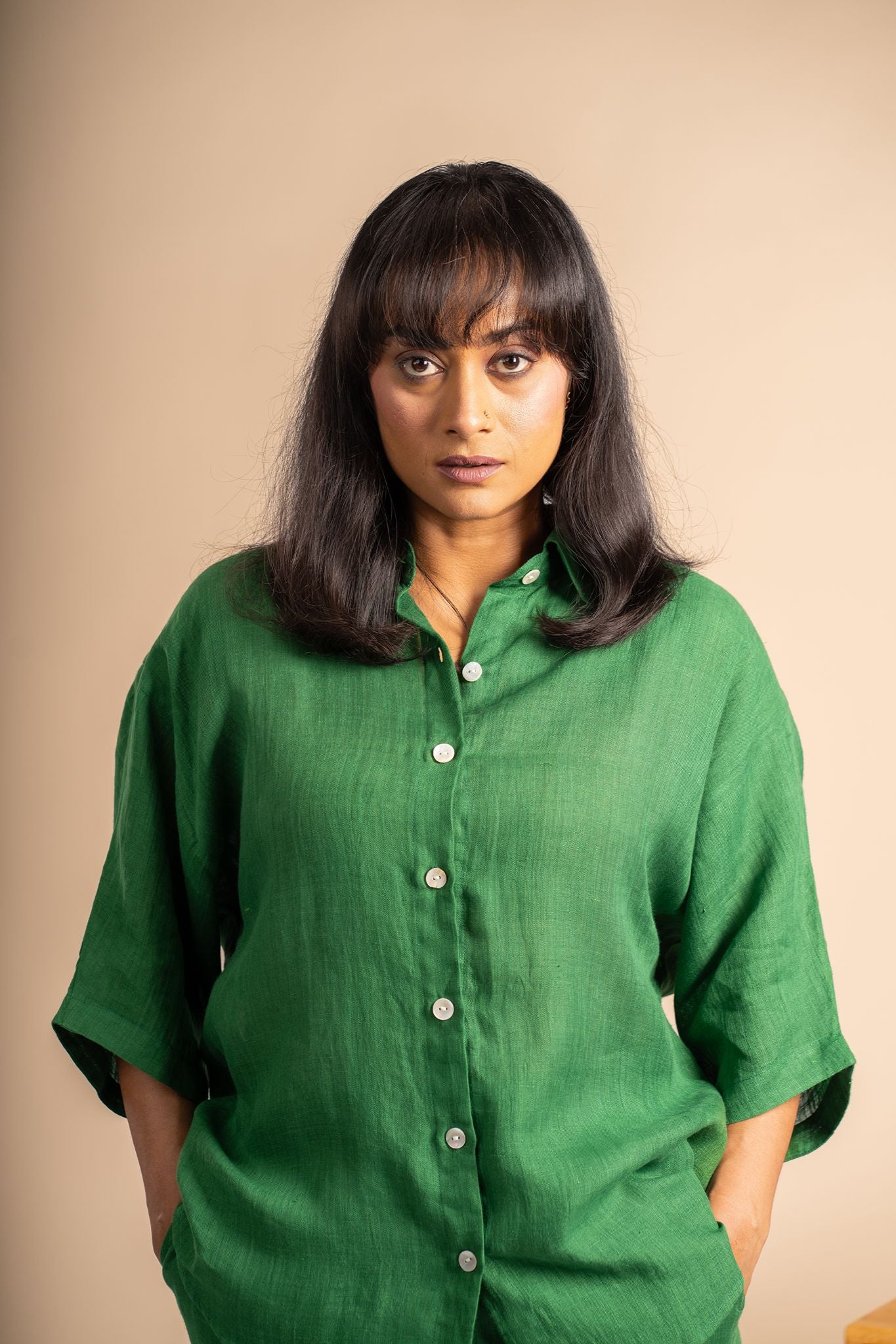 Emerald Linen co ord set