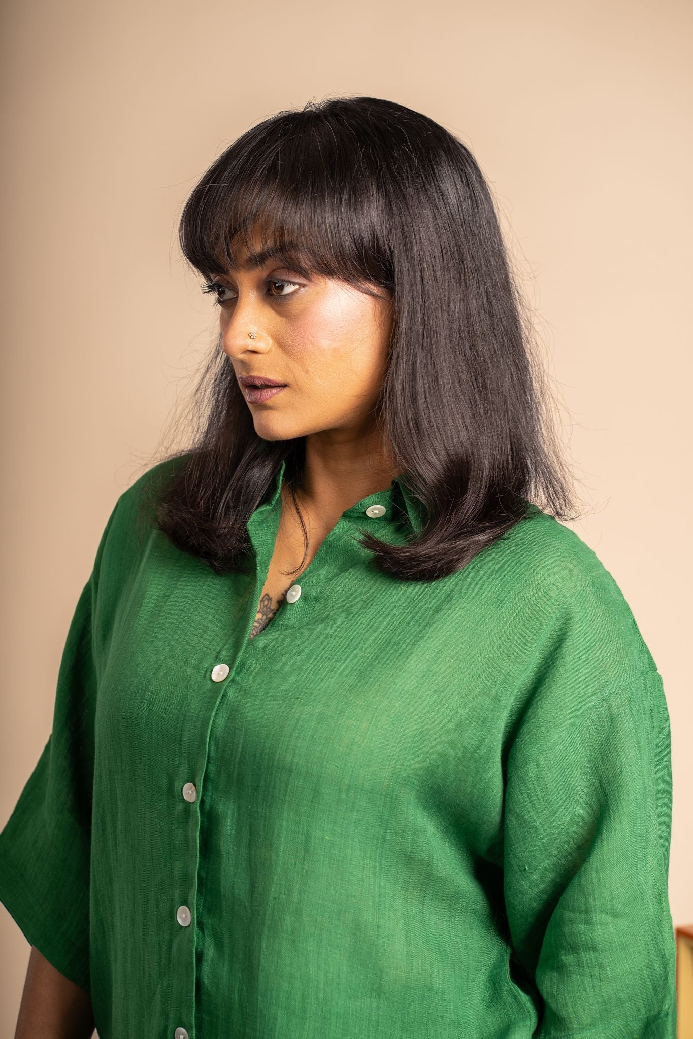 Emerald Linen co ord set