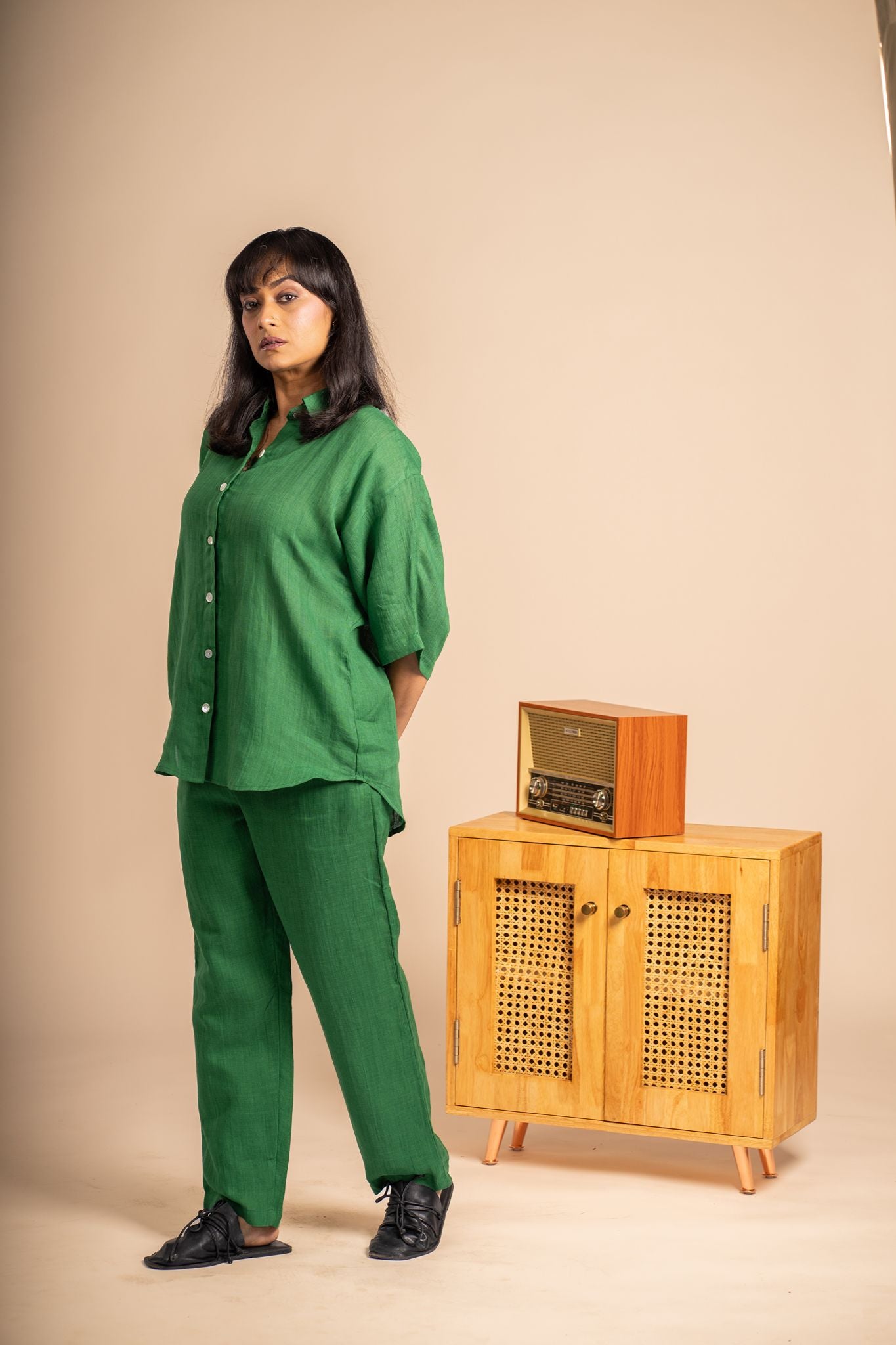 Emerald Linen co ord set