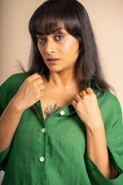 Emerald Linen co ord set