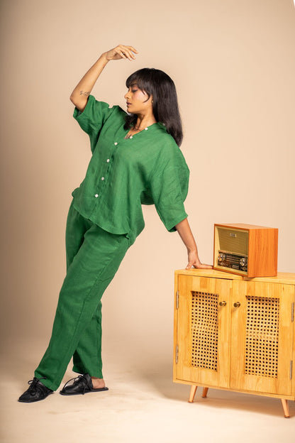 Emerald Linen co ord set