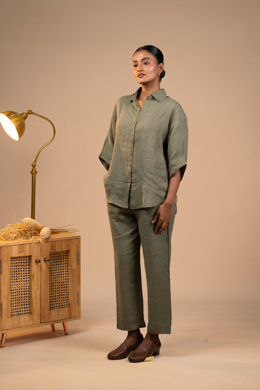 Olive Linen co ord set