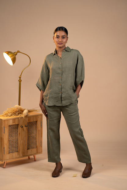 Olive Linen co ord set