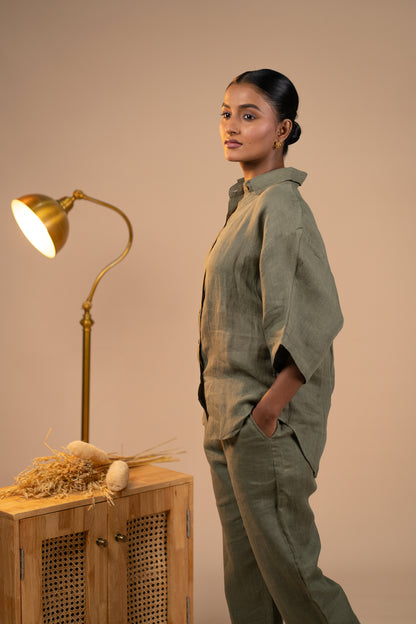 Olive Linen co ord set