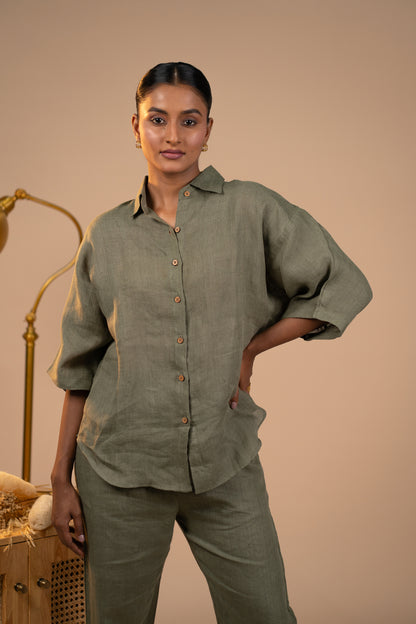 Olive Linen co ord set