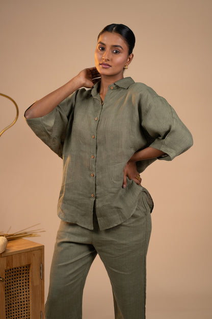 Olive Linen co ord set
