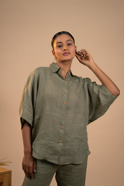 Olive Linen co ord set