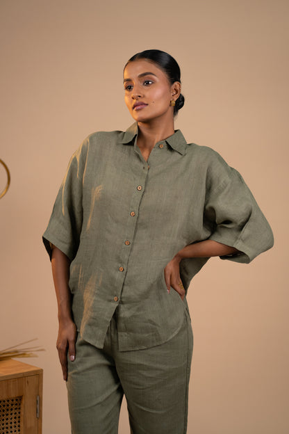 Olive Linen co ord set