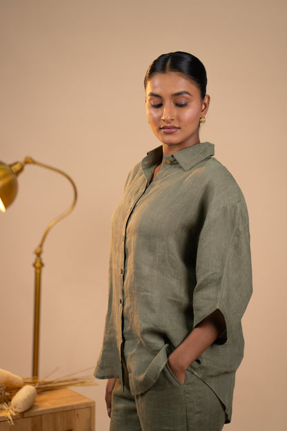 Olive Linen co ord set