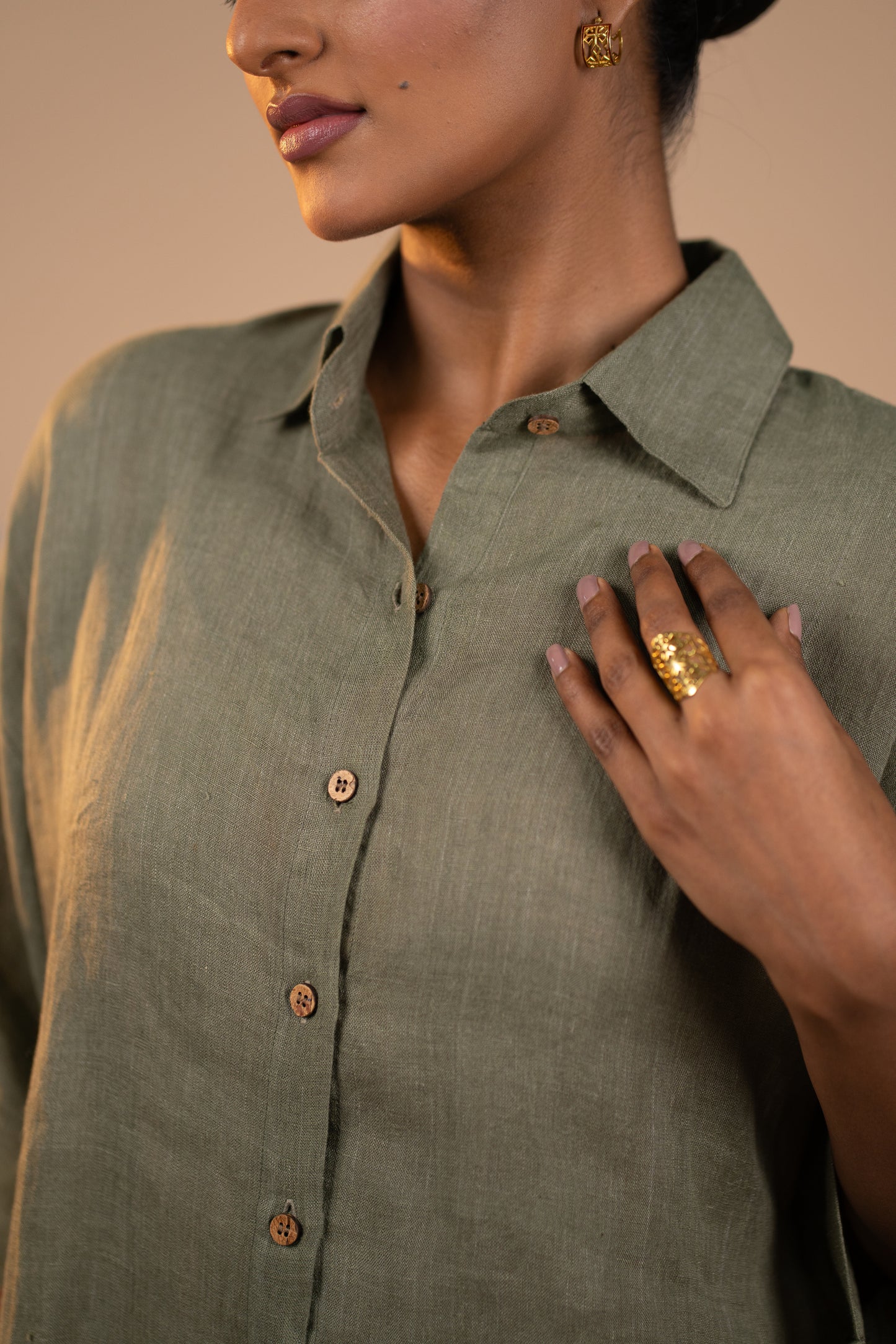 Olive Linen co ord set