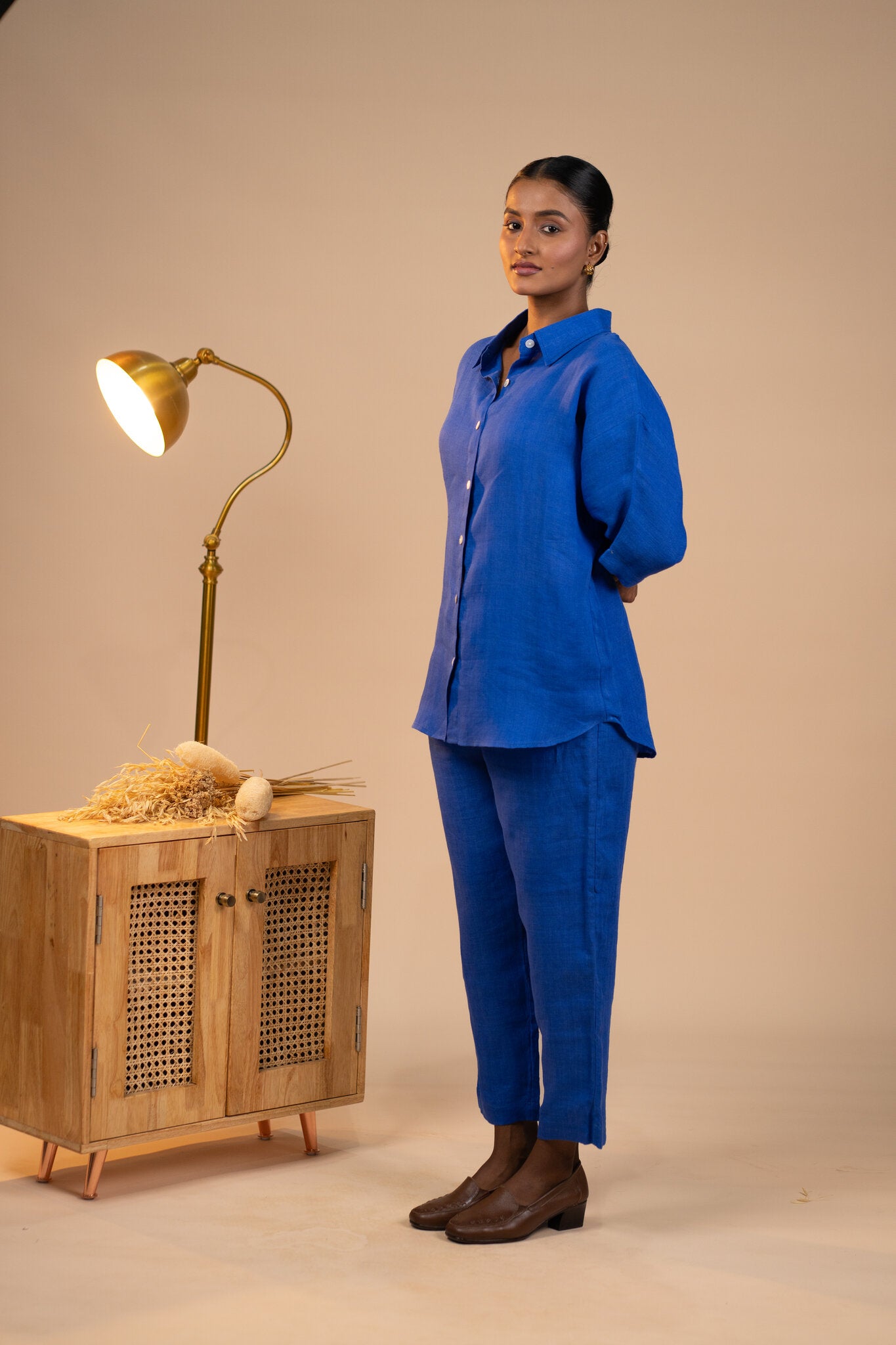 Blue Linen co ord set