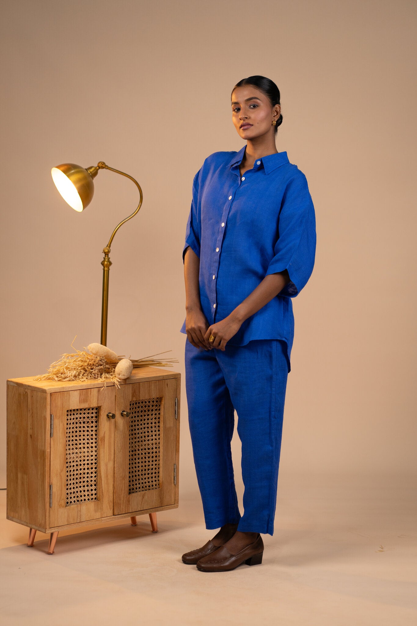 Blue Linen co ord set