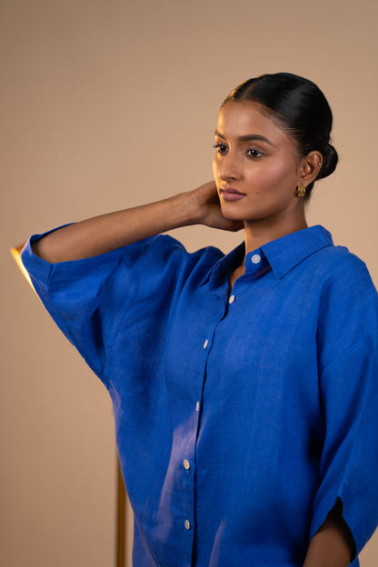 Blue Linen co ord set