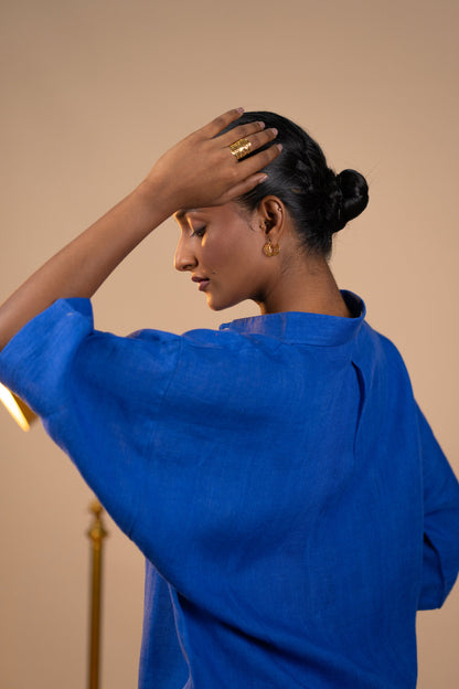 Blue Linen co ord set