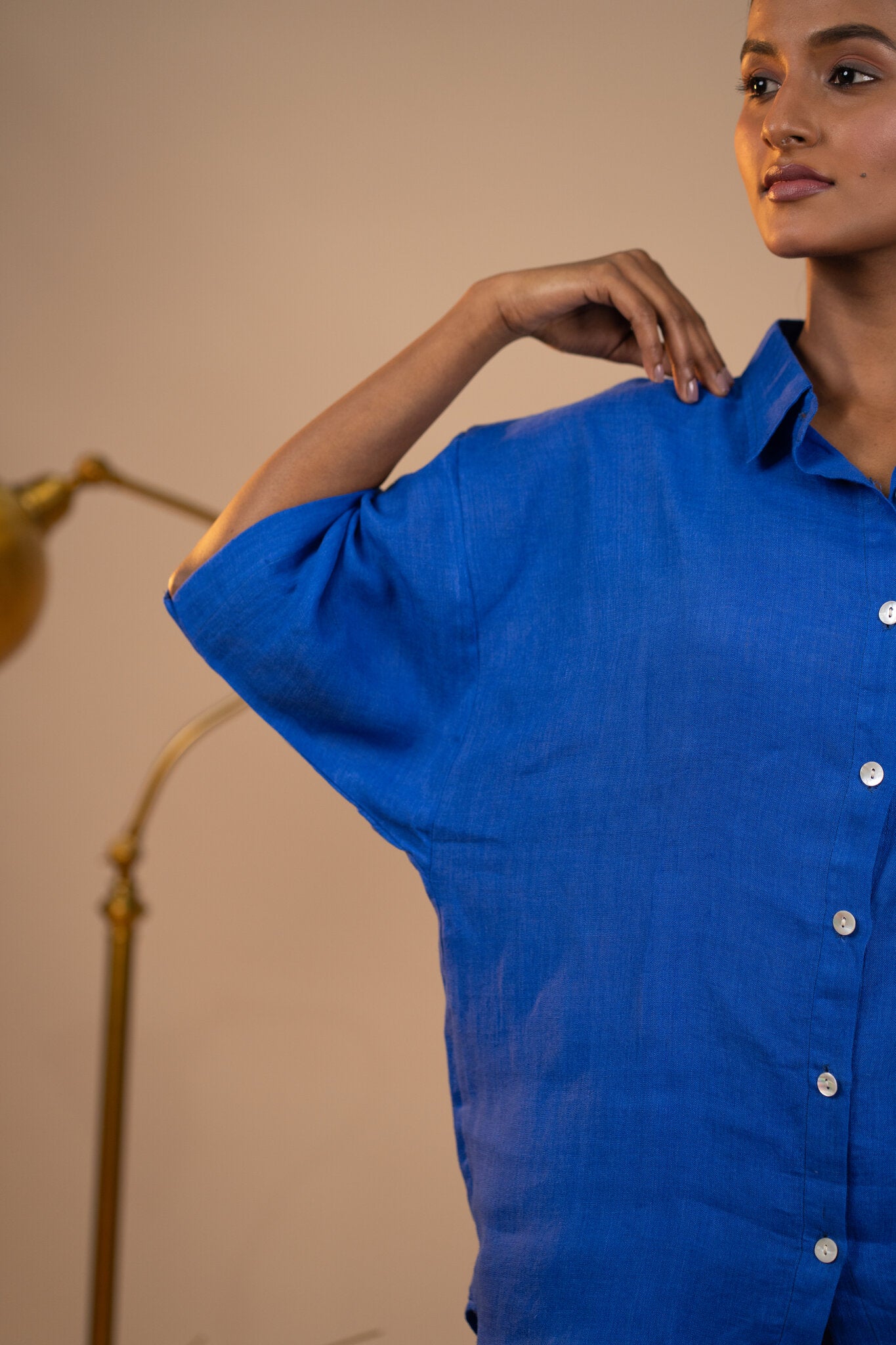 Blue Linen co ord set