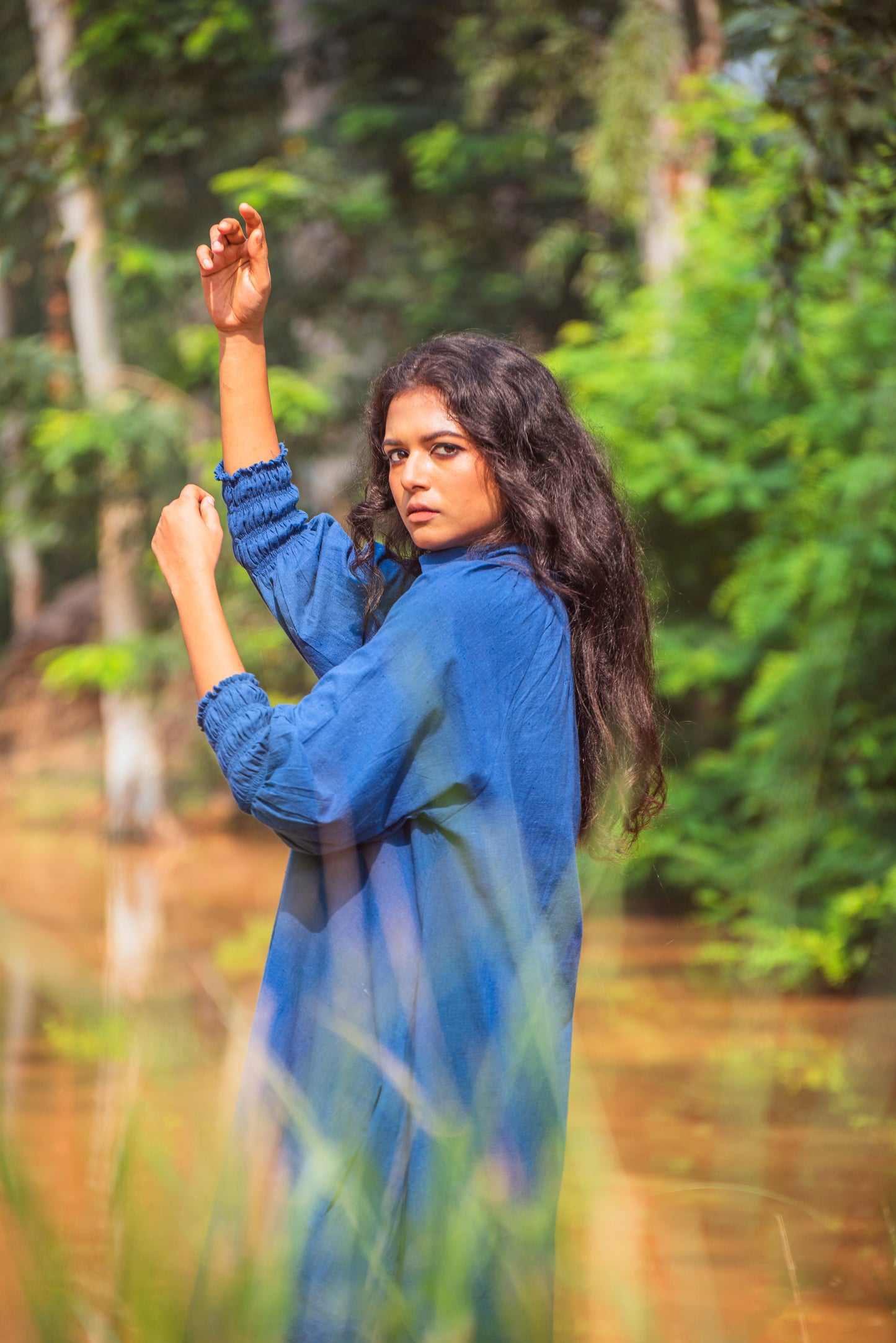 Indigo O/s dress