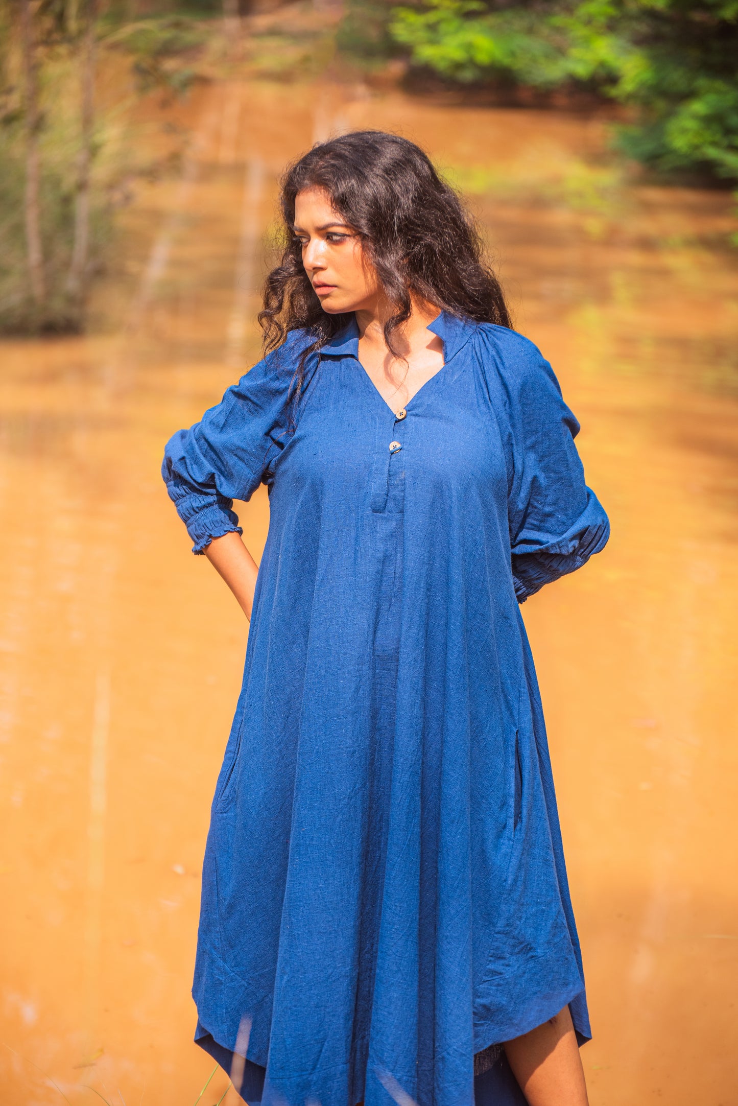 Indigo O/s dress