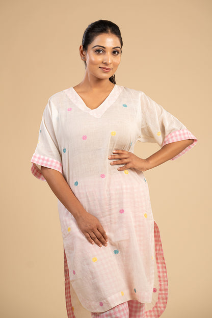 Multi colour buta jamdani co ord set