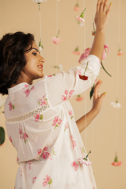Bougainville off white Kurta Set