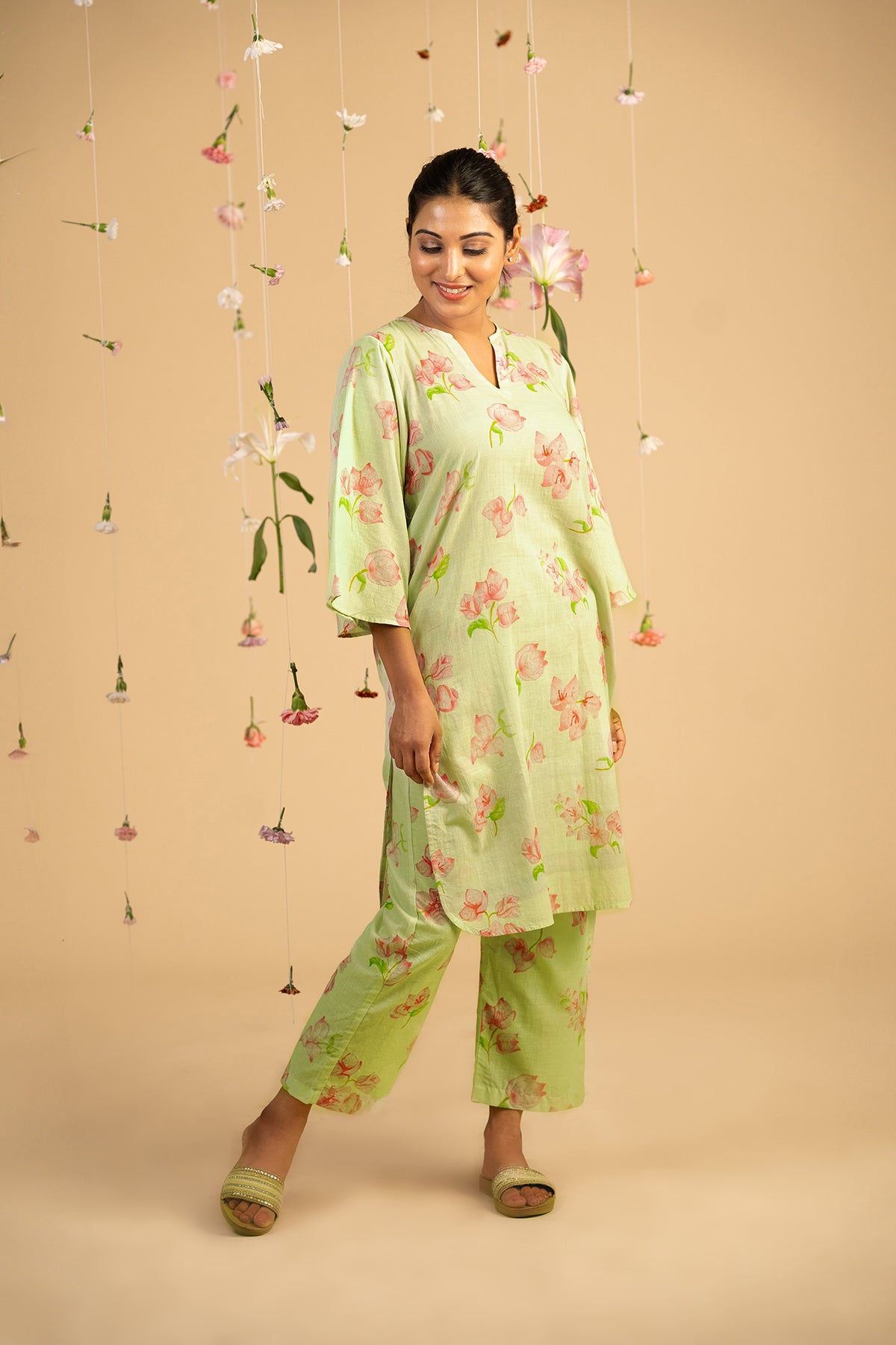 Sage Green Bougainville Kurta Set