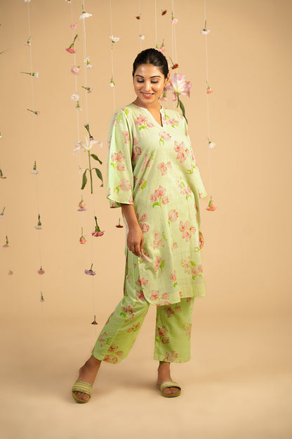 Sage Green Bougainville Kurta Set