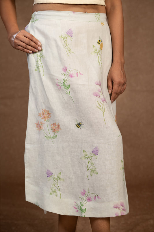 Off White Honey bee Skirt