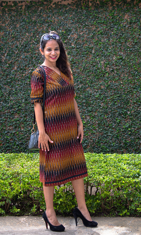 Anika Ikat A Line Shift Dress