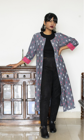 Anoushka Ikat Shirt Dress