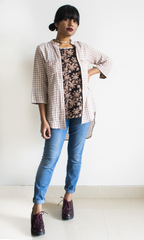 Eclectic Shirt with Kotpad and Malkha Fusion