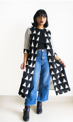 Double Ikat-Kotpad Shirt Dress