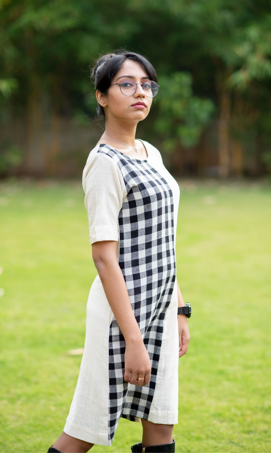 Kotpad Half & Half Shift Dress