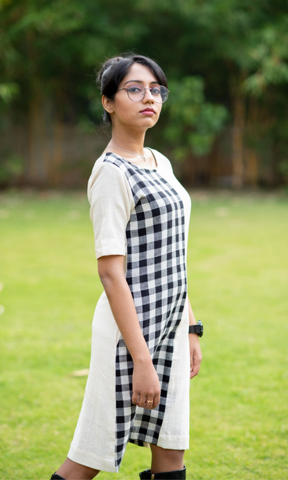 Kotpad Half & Half Shift Dress
