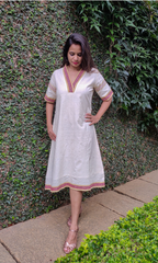 Malkha A Line Selvedge Dress 
