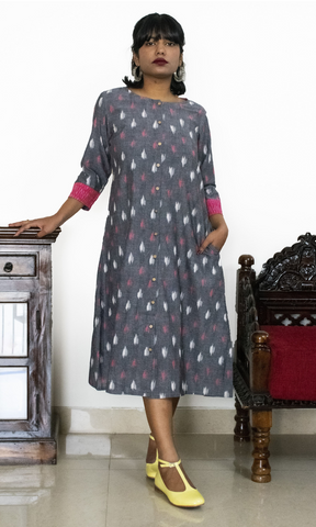 Anoushka Ikat Shirt Dress
