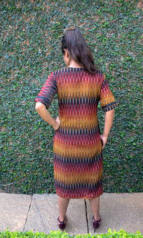 Anika Ikat A Line Shift Dress