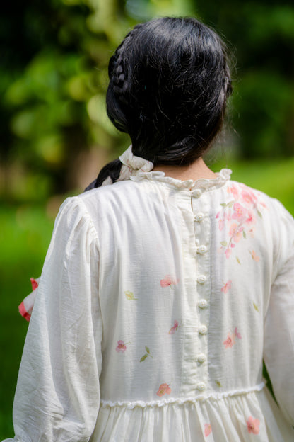 Madeeha Hand Painted Ruffle Dress