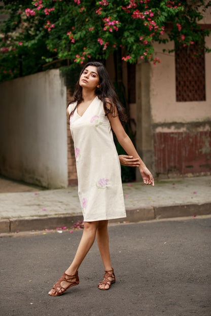 Tabeluia Rosea Hand Painted Dress