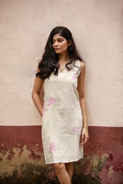 Tabeluia Rosea Hand Painted Dress